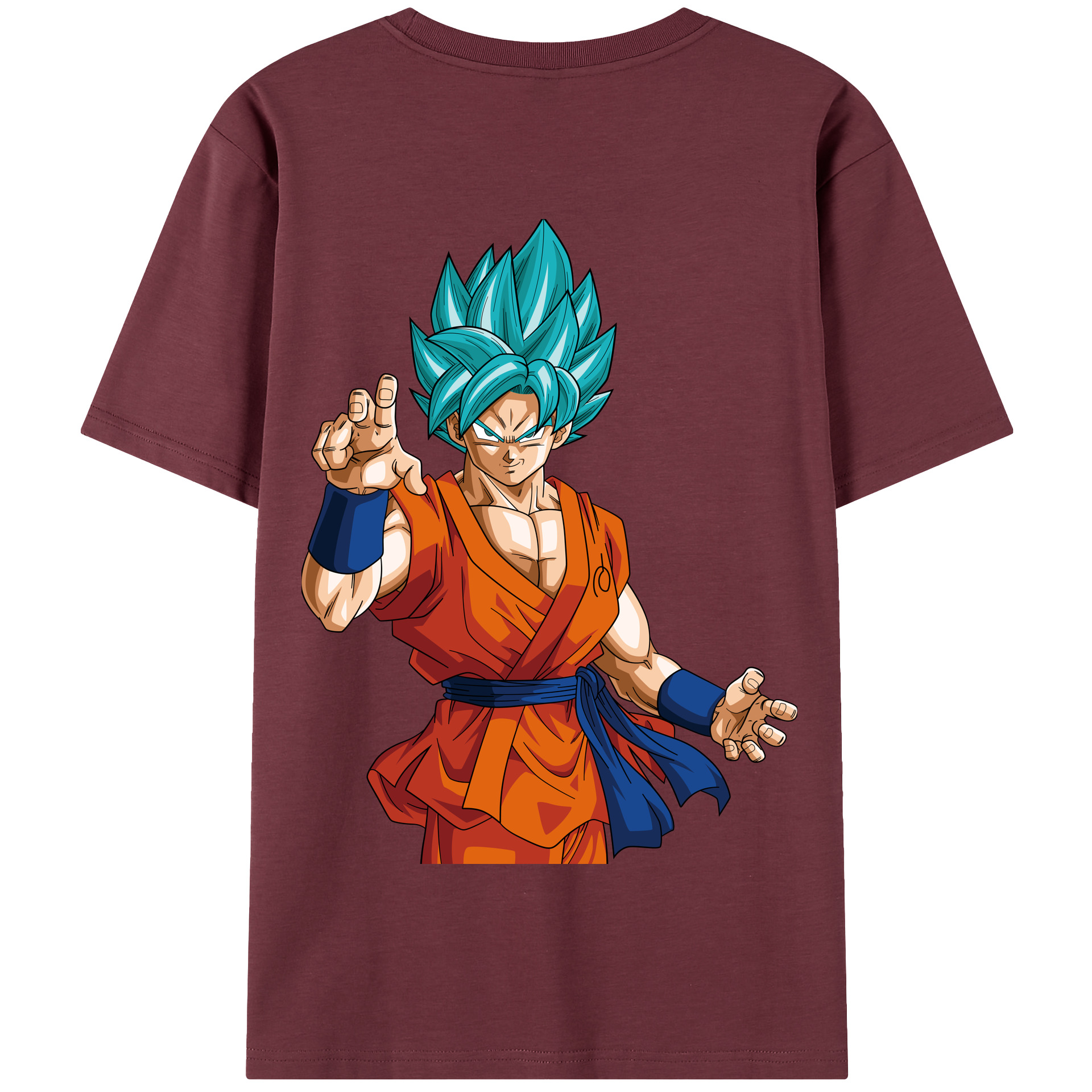 （画像用） ドラゴンボール 孫悟空（そん ごくう）Son Goku カカロット DRAGON BALL Kakarotto 綿100％半袖Tシャツ（背面プリント）